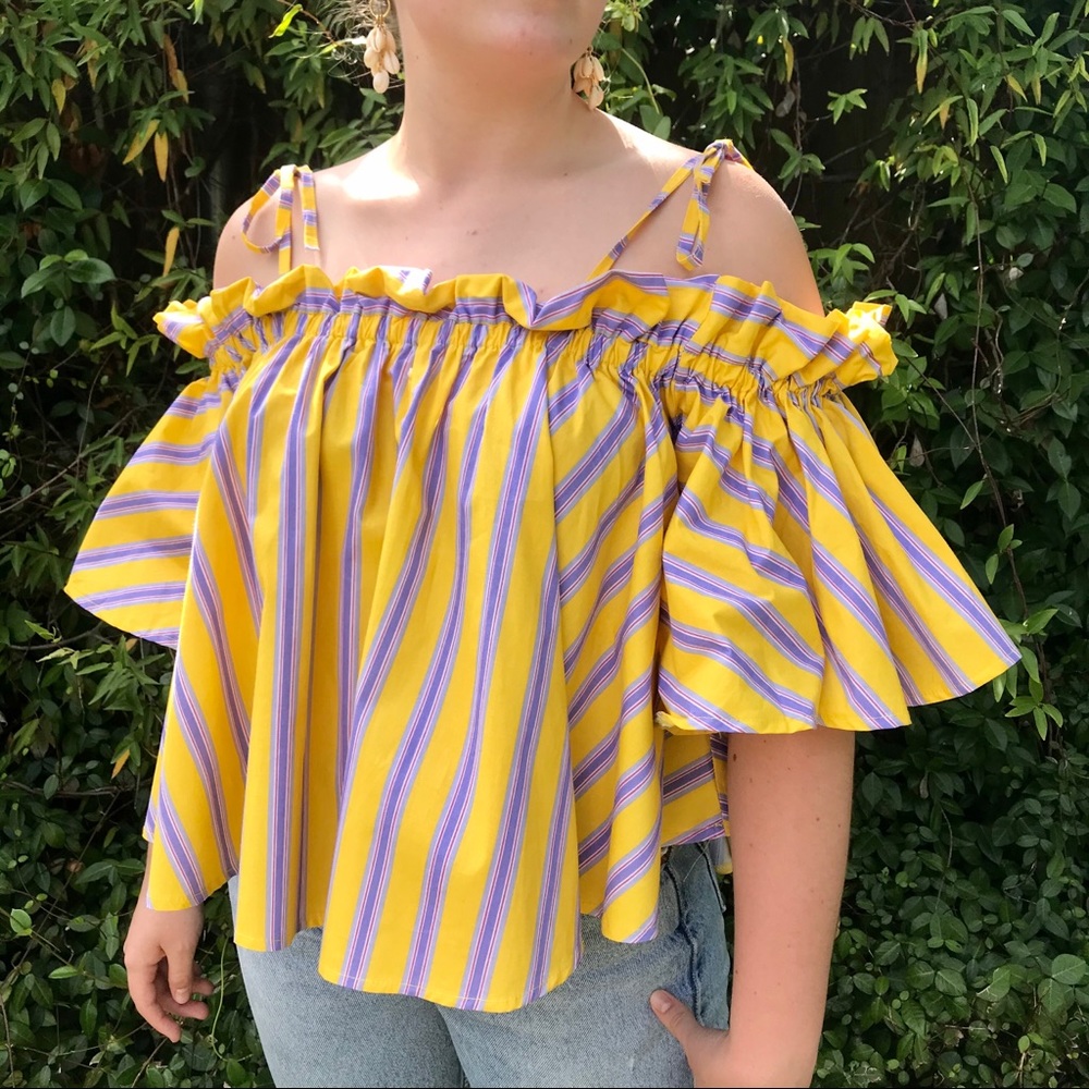 M-L Striped summer blouse